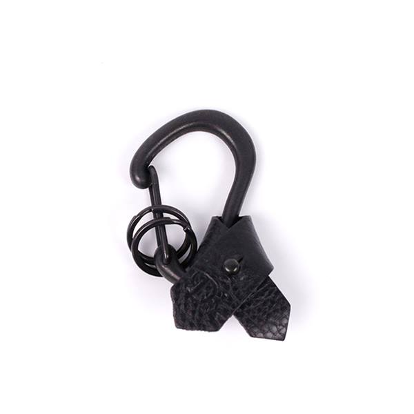 KARABINER RIBBON KEYRING BLK 【父の日 お中元 各種お祝いお返しにおすすめなギフト】