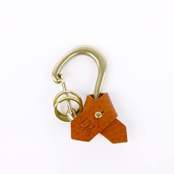 KARABINER RIBBON KEYRING BR 【父の日 お中元 各種お祝いお返しにおすすめなギフト】