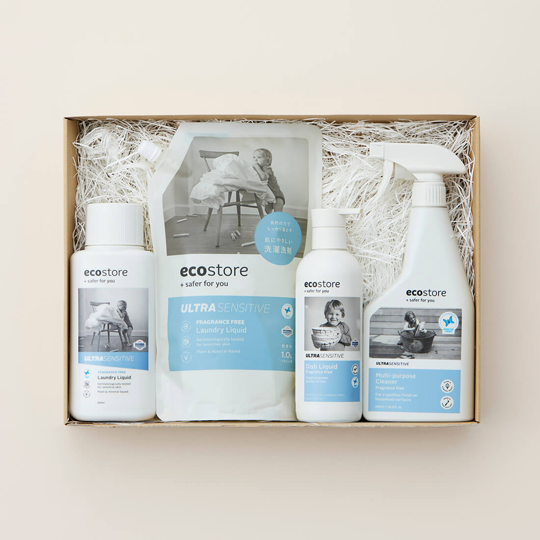 eco store（エコストア） / ランドリーリキッド＆リフィル（無香料）×ディッシュウォッシュ（無香料）×マルチクリーナ—(無香料)