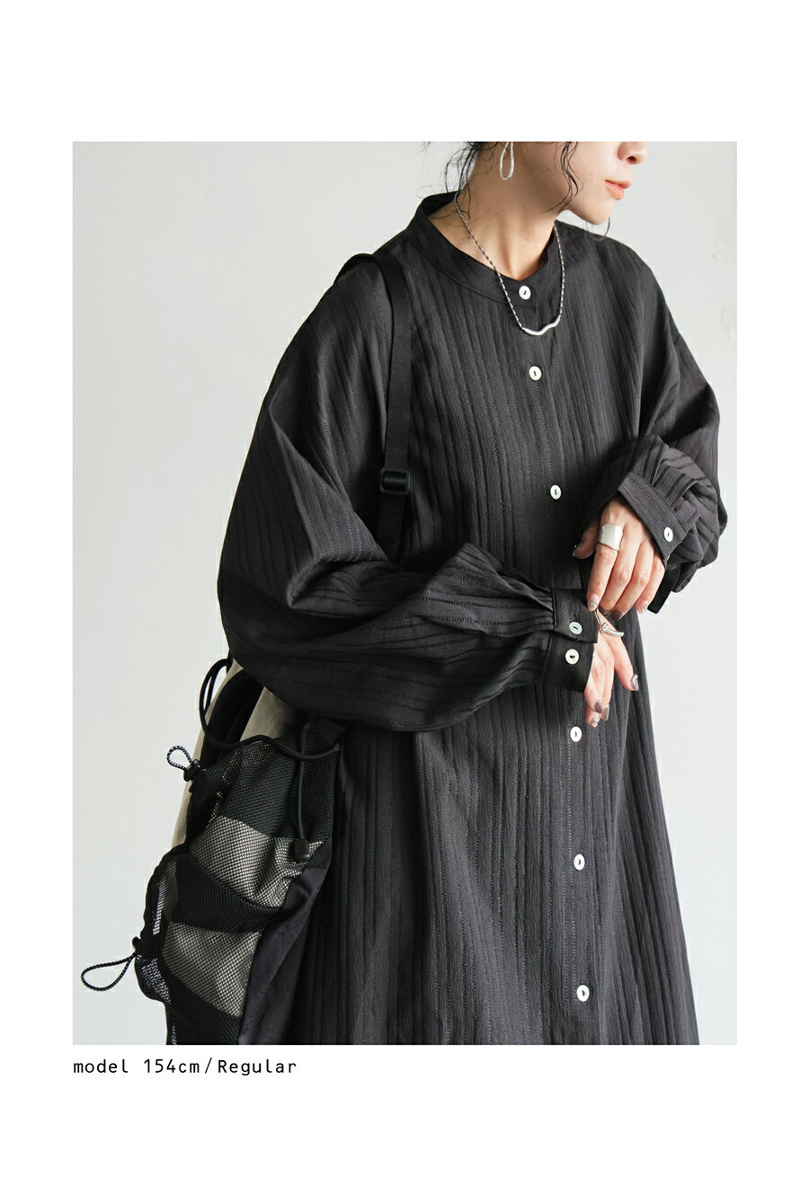 シャツワンピース レディース ワンピース 長袖 ロング 送料無料・再入荷 メール便不可 3