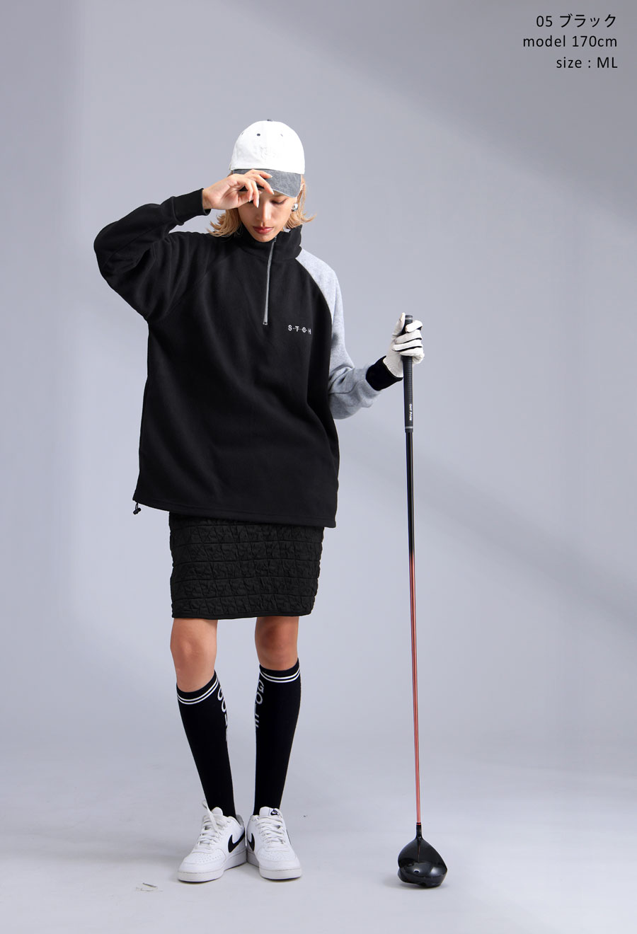 ANTIQUA GOLF×STCH レディース フリーストップス 送料無料・再入荷 メール便不可