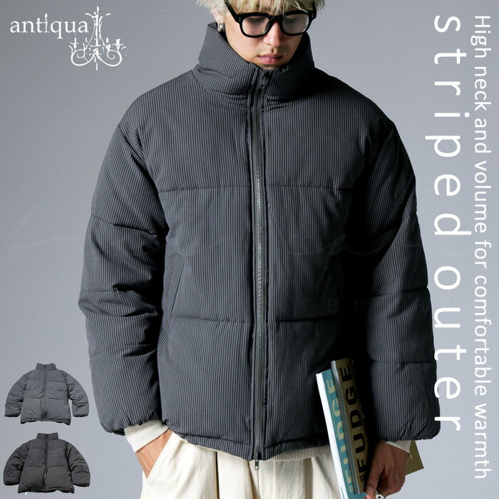 アウター15％OFF対象！12日20時〜20日10時 ストライプ柄 ボアジャケット メンズ アウター 長袖 送料無料・メール便不可