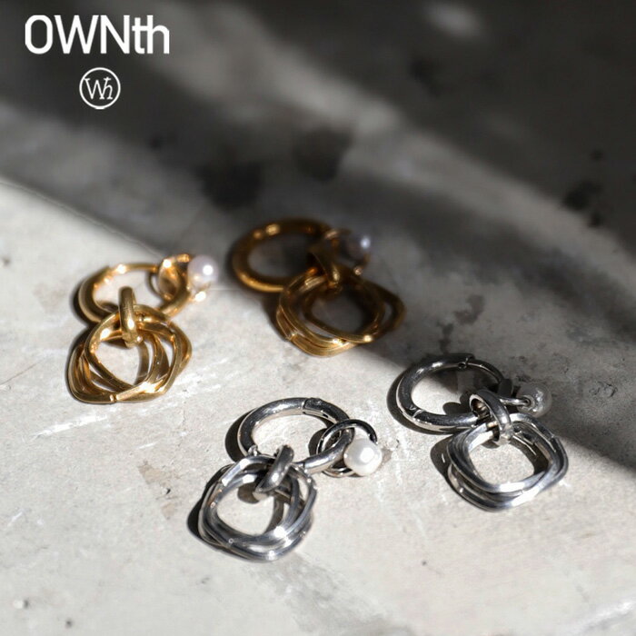 アクセ送料無料 ノットデザイン ピアス レディース 両耳用・(30)メール便可