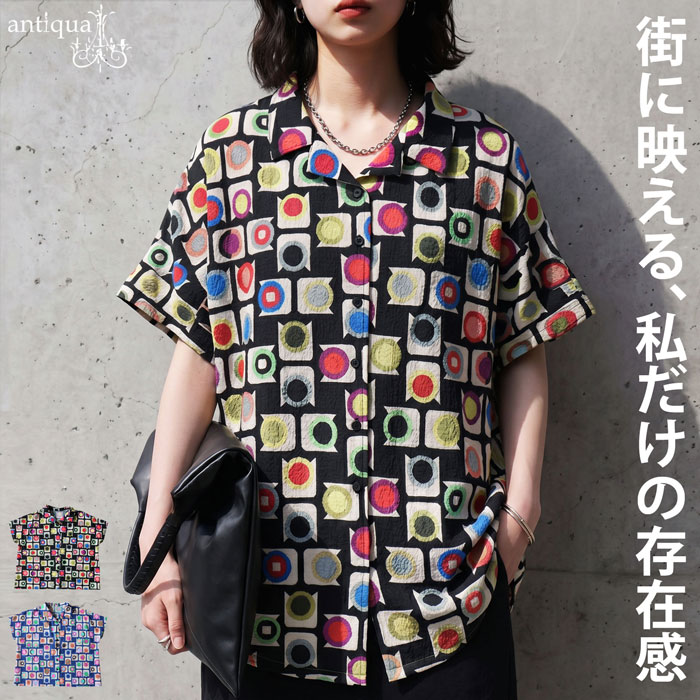 楽天市場】幾何学（サイズ（S/M/L）フリー）（シャツ・ブラウス 