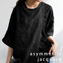 アシメトップス Tシャツ レディース トップス 半袖 送料無料・再販。(100)メール便可
