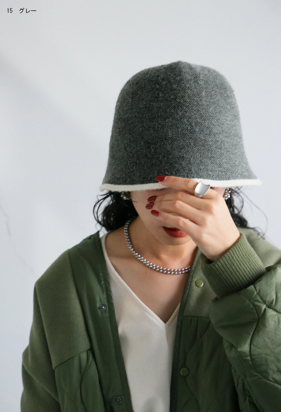 配色ハット 帽子 レディース ハット 配色 バ...の紹介画像3