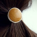 アクセ送料無料 ヘアクリップ ヘアアクセサリー ヘアカフ ポニーフック キャメル グリーン フェイクレザー デザイン サークル カジュアル 大人 レディース お...