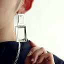 アクセ送料無料 ピアス アクセサリー 金属アレルギー対応 ニッケルフリー 真鍮 チタン 揺れる 四角 スクエア アシンメトリー アシメ シルバー ゴールド ヴィンテージ デザイン モチーフ シック 大人 レディース おしゃれ 誕生日プレゼント ・(10)メール便可