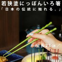 箸 お箸 若狭箸 若狭塗り 玉彫り 23cm 長め 日本製 国産 カトラリー レトロ モダン 和モダン おしゃれ シンプル 食器 和食器 洋食器 家族用 ペア お正月 迎春 大人 記念品 お祝い 誕生日 プレゼント・メール便不可