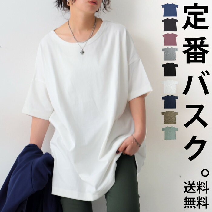 特別送料無料 バスクT Tシャツ レディース トップス 半袖 綿100 綿・再再販。(100)メール便可