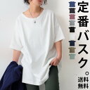 特別送料無料 バスクT Tシャツ レディース トップス 半袖 綿100 綿 再再販。(100)メール便可【243B】 母の日