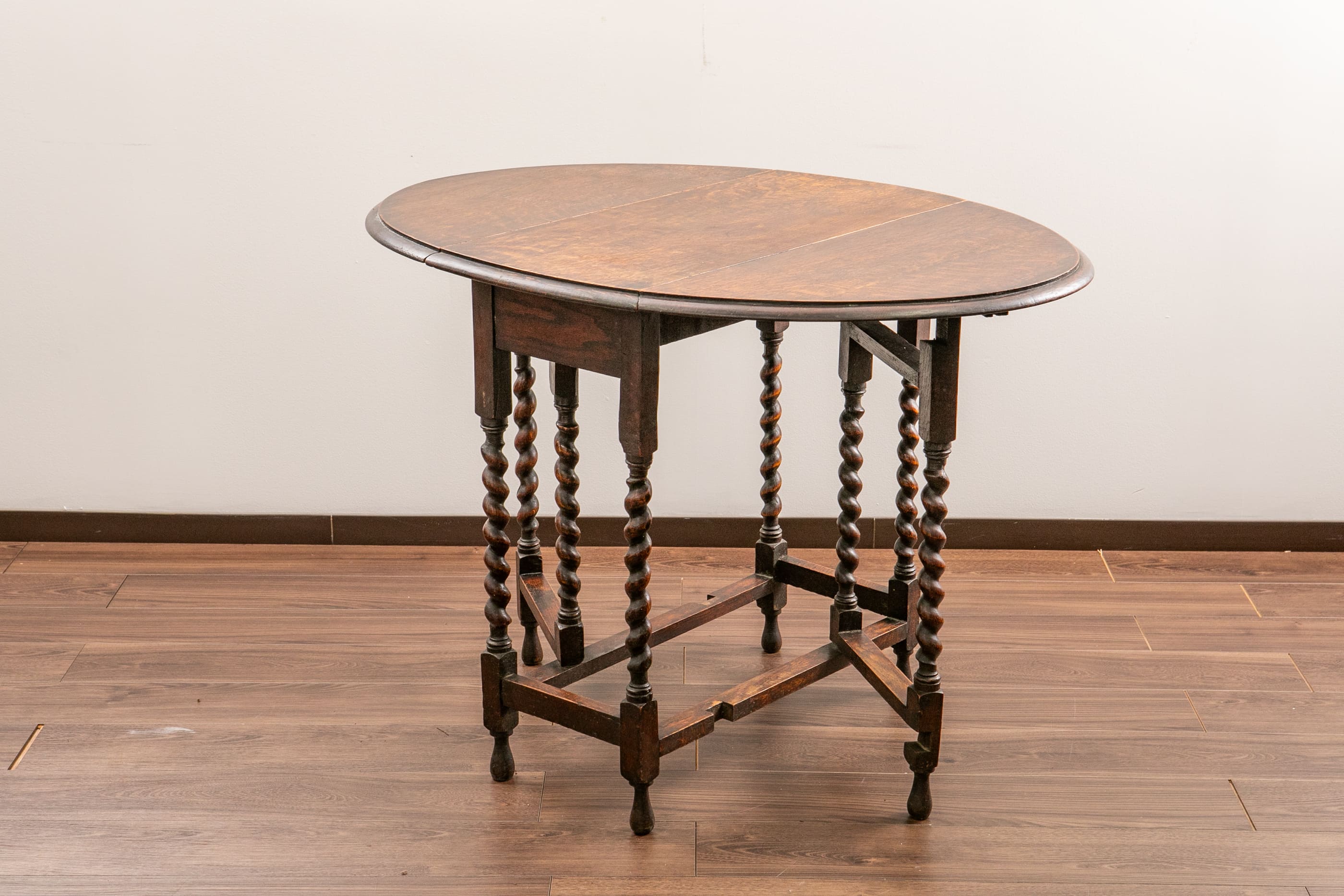 テーブル アンティーク 1930年代 ビンテージ ゲートレッグテーブル 折りたたみ ウッド 木製