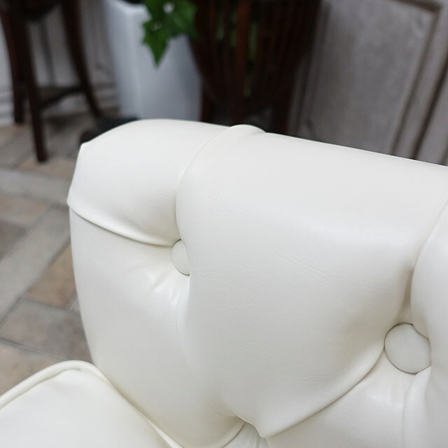 輸入家具 ソファ 一人掛け ソファー コンパクト レトロ ソファ チェスターフィールド ソファー ヴィンテージ ソファ ビンテージ アンティーク デザイナーズ イギリス 英国 チェスターフィールドソファ 1人掛け ソファー フェイクレザー PU 合皮 白 オフホワイト vl1p73k [3]