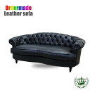 輸入家具 本革 ソファー 3人掛け ソファ チェスターフィールド ソファー アンティーク モーソファ 送料無料 sofa おしゃれ かわいい 三人掛け 3シーター トリプルソファ エステサロン 美容室 ホテル 店舗什器 デザイナーズ 総本革 総革張り 本皮 レザー order-nm3-leather