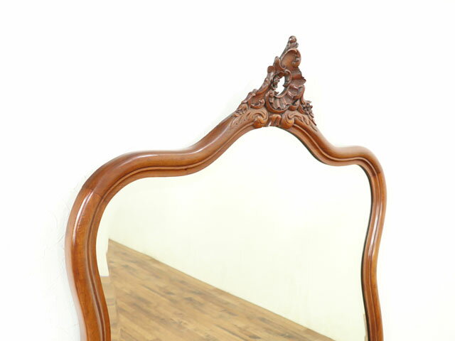 ウォールミラー 壁掛け鏡 幅98.5×奥9×高95.5cm 個性的なフレームデザイン 華やかな雰囲気 フランス家具 アンティークフレックス 65230 [3]