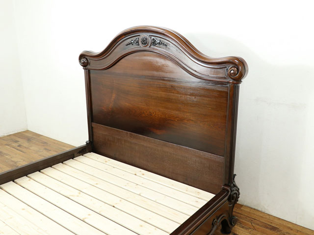 アンティーク 家具 ベッドフレーム 猫脚 繊細...の紹介画像3