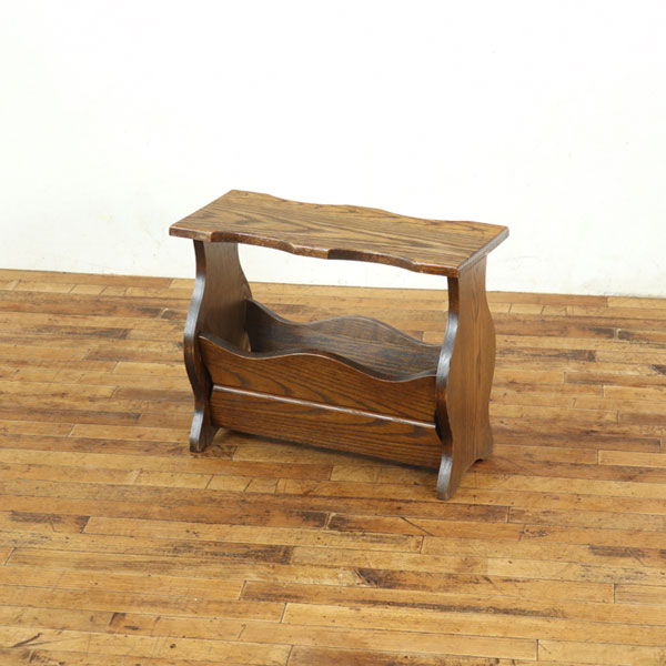 乐天商城 - オランダ マガジンラック スリッパラック 素朴かわいい 美しい杢目も魅力 サイドテーブルとしても アンティークフレックス 65161