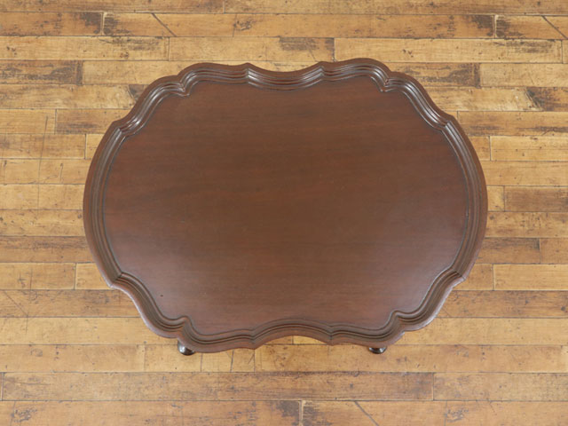 サイドテーブル 幅52×奥46×高69cm 天板形状やすっきり脚も魅力 上品なデザイン イギリス アンティークフレックス 59891 [3]