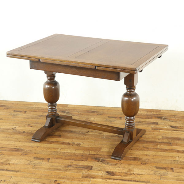 乐天商城 - アンティーク 家具 伸長式ダイニングテーブル　ドローリーフテーブル　すっきりとした印象　イギリス　ディスプレイ台　アンティークフレックス　70162