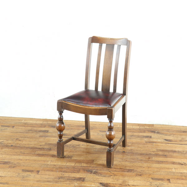 乐天商城 - 英国アンティーク 張替済ダイニングチェア イギリスらしい落ち着き すっきりとした印象 前脚のデザインが特徴的 イギリス家具 80717