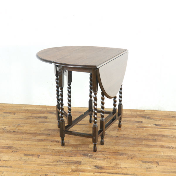 乐天商城 - アンティーク ゲートレッグテーブル 経年による味わいも美しい 色の濃淡も素敵 折り畳み式 楕円形天板 英国 アンティークフレックス 80837