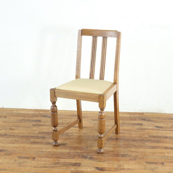 乐天商城 - アンティーク 張替済ダイニングチェア 明るめの色 シンプル 素朴な雰囲気 チェア イギリス アンティークフレックス 59579