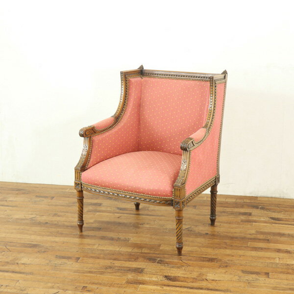 乐天商城 - アンティーク 家具 ルイ16世様式　ソファ3点セット　3つ並べるとシェーズロングに 　木枠部分や脚のデザインも特徴　フランスアンティーク家具　70425bnk