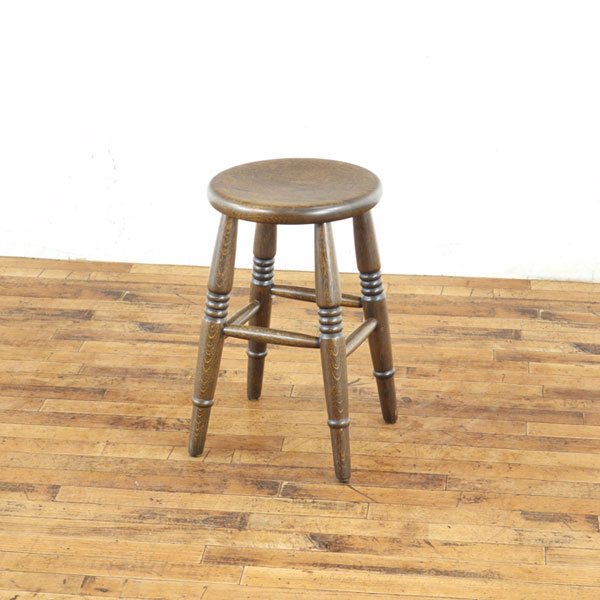 乐天商城 - スツール 落ち着きのある雰囲気 丸い座面と丸い脚が優しい印象 花台に ランプテーブルにも イギリス家具 アンティークフレックス 80580