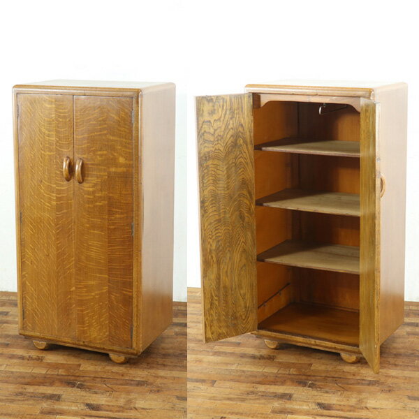 乐天商城 - 小ぶり 2枚扉もポイント！英国 キャビネット 棚板を外してワードローブとしても 収納家具 かわいい イギリス家具 59719