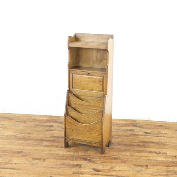 乐天商城 - アンティーク ブックシェルフ 使い方色々な細身サイズ 非常に多様な収納部 本棚 ディスプレイ兼収納 英国 アンティークフレックス 80781