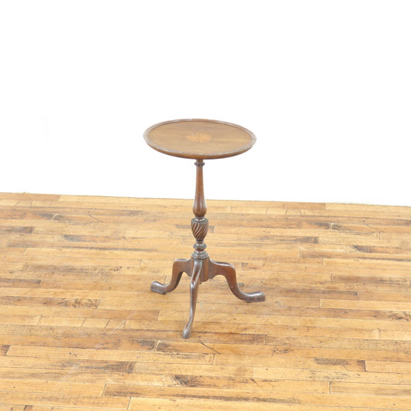 乐天商城 - アンティーク ワインテーブル 丸天板 ウッドトップタイプ トライポッドテーブル サイドテーブル 英国家具 アンティークフレックス 80833