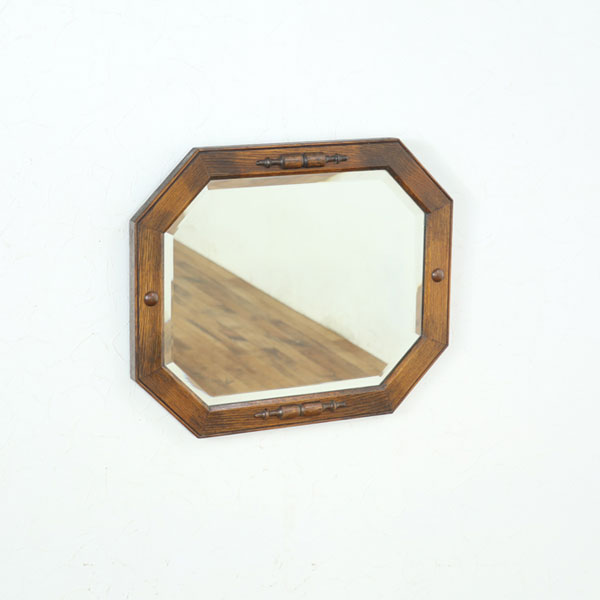 乐天商城 - アンティーク ウォールミラー 幅54×奥44×高4.5cm 味わい深い雰囲気 すっきりと引き締まったデザイン 壁掛け鏡 小ぶりサイズ 英国 80851