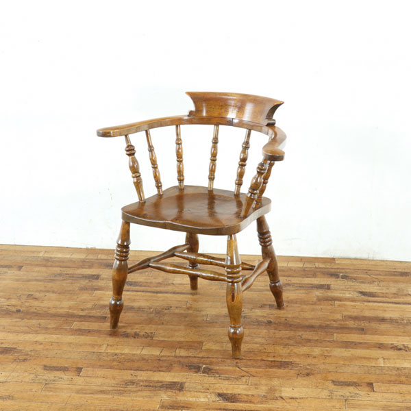 乐天商城 - アンティーク スモーカーズボウ 木製の座面 優しい座り心地 お部屋のアクセント 自分だけの特別な椅子として 完成された美しさ 英国 80552