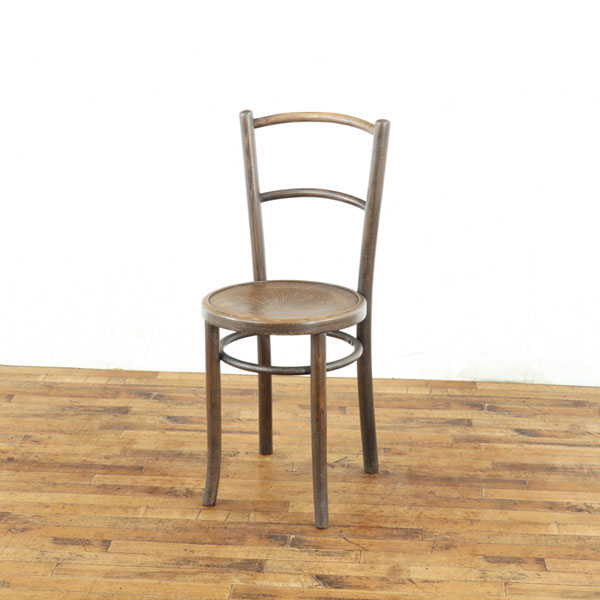 アンティーク ベントウッドチェア 曲げ木椅子 座面の装飾が素敵 レトロでかわいいシルエット お部屋の..