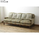 【中古】 美品 3人掛けソファ DREXEL HERITAGE ドレクセルヘリテイジ Upholstery アップホルスタリー クッション付き 三人掛け 3P ...