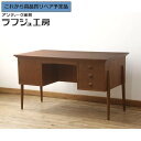 ★事前問合せ必須★ デンマークビンテージ パートナーデスク 北欧家具 チーク材 両面使い 両袖机 ワークデスク オフィスデスク 在宅ワーク用 在宅用 北欧 ヴィ...
