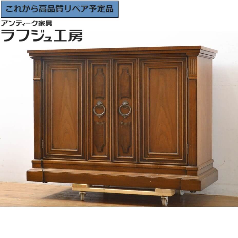 【中古】 美品 ★事前問合せ必須★ サイドボード DREXEL HERITAGE ドレクセルヘリテイジ FRANCESCA フランチェスカ シリーズ サーバー カウンター 収納棚 棚 たな ヨーロピアン クラシカル リビング 収納 BAR レストラン 店舗 什器 ラフジュ工房 送料無料 r-061457