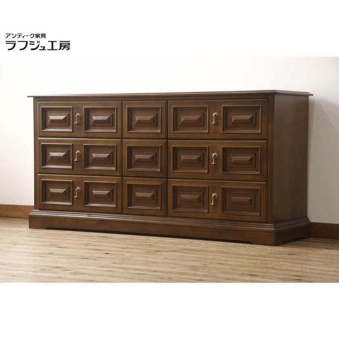 【中古】 美品 サイドボード DREXEL HERITAGE ドレクセルヘリテイジ チェスト 引き出し クラシカル エレガント リビング 収納 寝室 店舗 ラフジュ工房 送料無料 r-059395