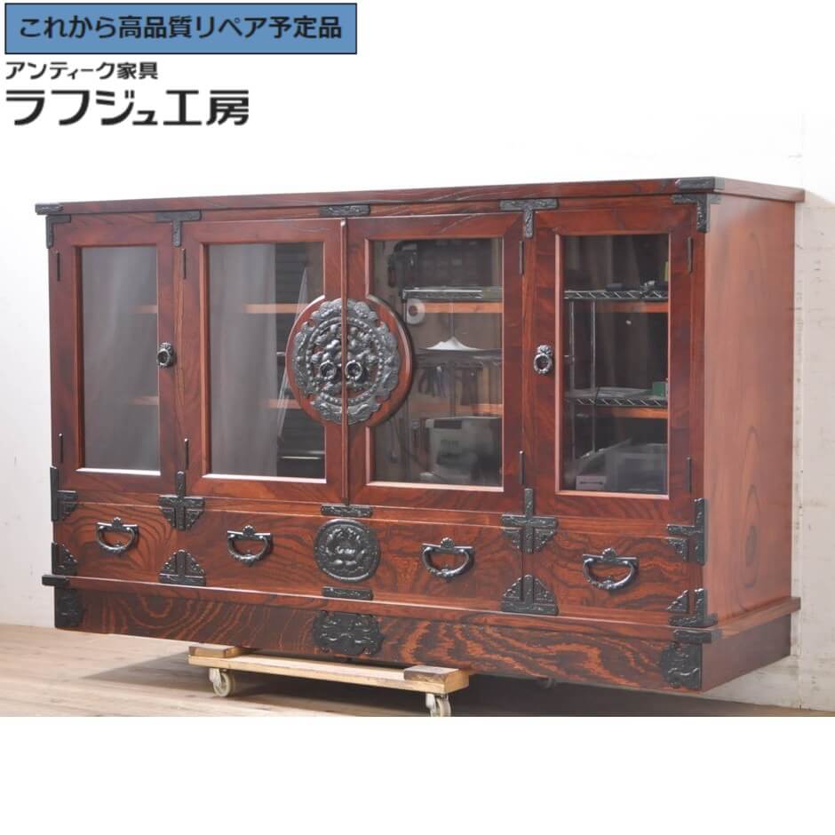 ☆GF207【中古品】北海道民芸 サイドボード 幅115cm奥47cm高75cm ☆GF207【中古品】北海道民芸 サイドボード 幅115cm奥47cm高75cm