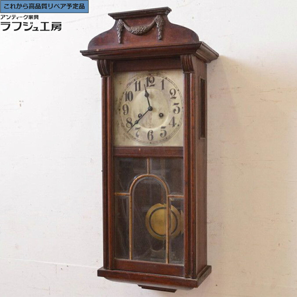 ★事前問合せ必須★ 和製アンティーク 掛け時計 ラフジュ工房 送料無料 r-072416(3)