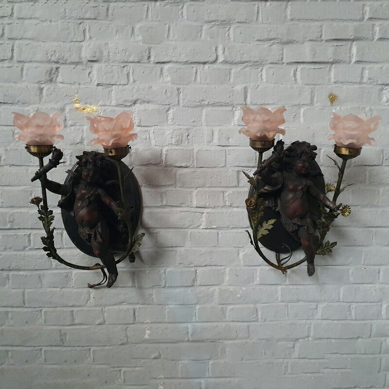 1960年代 ウォールシェルフ 棚 シェルフ 飾り棚 ウォールラック イタリア ロココ調 ロココ おしゃれ 照明 ランプ