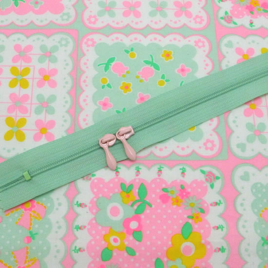 カラフル ファスナー NEO (25cm両開き) ミント 3本 クラフト 手芸用品 ハンドメイド 手作り ツートン お得 パステル