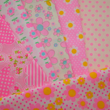 大人買いハーフセット(限定カラー入り全6色)約50cm×110cm カラフル かわいい レトロ ハンドメイド パッチワーク 日本製 コットン 生地 蛍光 綿100 国産 手芸 ポーチ 手作り マスク ドール レッスンバッグ ゆめかわ エコバッグ