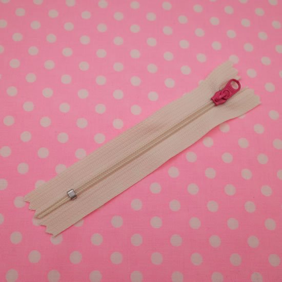 カラフルファスナーNEO （10cm）オフホワイト 3本 クラフト 手芸用品 ハンドメイド 手作り ツートン お得 ジッパー かわいい カラフル