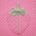 pinksオリジナル おすすめキット いちごのファスナーポーチ(パステル) カラフル かわいい 手芸 レトロ 手作り ハンドメイド 型紙 日本製 コットン 生地...