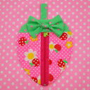 pinksオリジナル おすすめキット いちごのファスナーポーチ(ポップ) カラフル かわいい 手芸 レトロ 手作り ハンドメイド 型紙 日本製 コットン 生地 ...