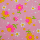 popollo ベビーピンク 50cmカット済 可愛い 花柄 いちご ドット 小花 水玉 ストロベリー コットン 生地 カラフル 蛍光 レトロ かわいい 手芸 ハンドメイド 手作り パッチワーク 日本製 綿100 国産 ライトピンク 淡いピンク