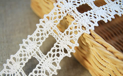 4.0cm幅　オフ白　トーションレース(1m巻)