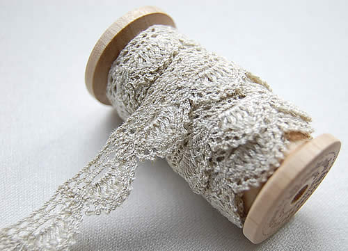 1.5cm幅　麻　トーションレース(1m巻き)