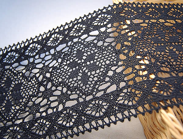 10.5cm幅 黒トーションレース(1m)